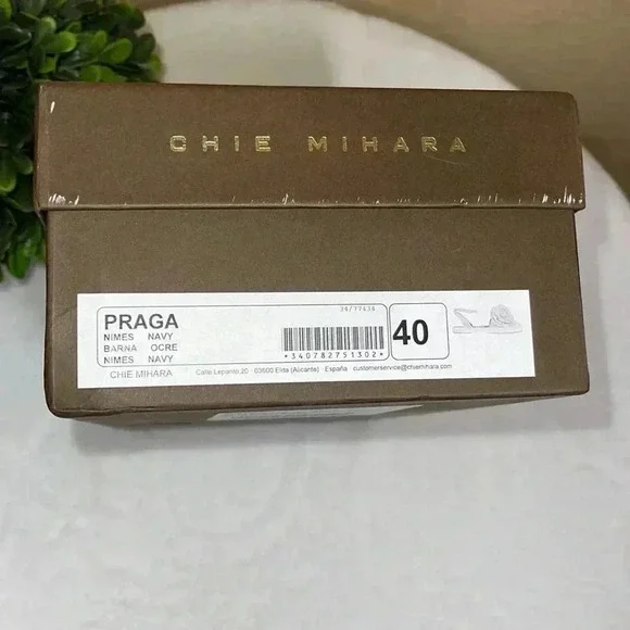Chie Mihar Praga Navy Sandals Sz 10 - Picture 8 of 8